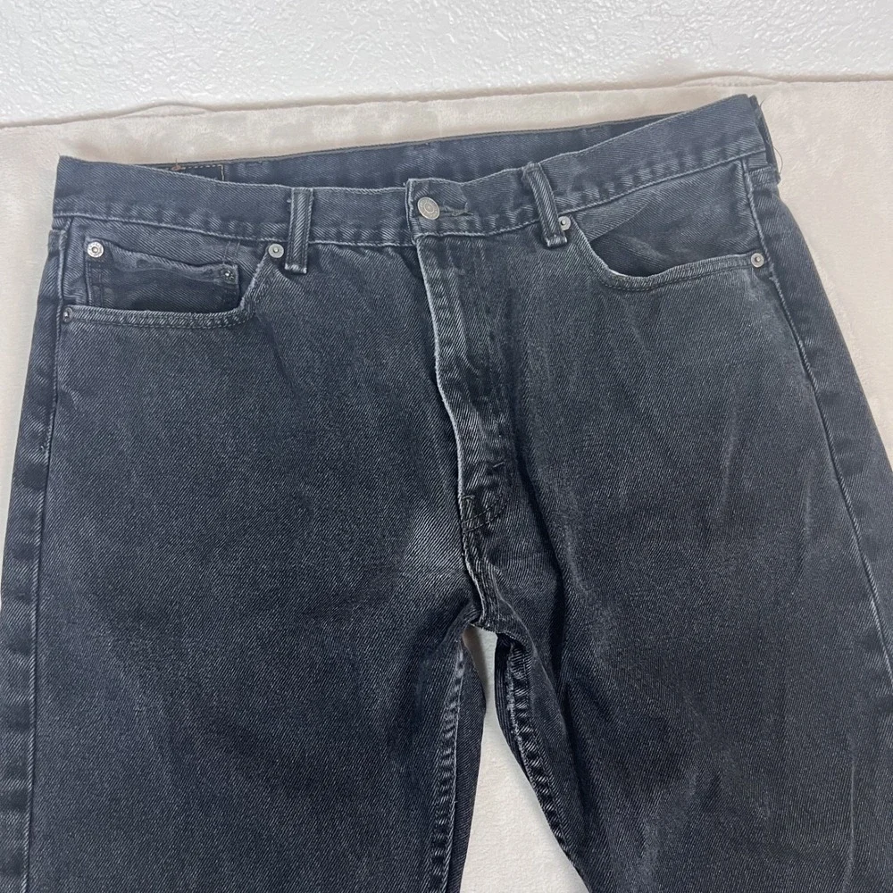 Y2K Levis 505 Jeans Mens‎ 38x34 Black Denim Straight Classic Grunge Americana